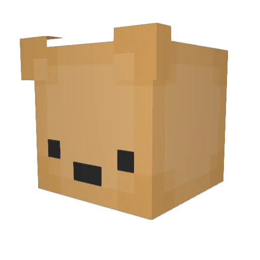lucylewandowski Minecraft avatar head, 3D render