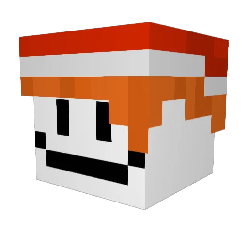 lucylovesmarvel Minecraft avatar head, 3D render