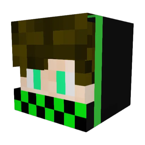 lucymilo Minecraft avatar head, 3D render