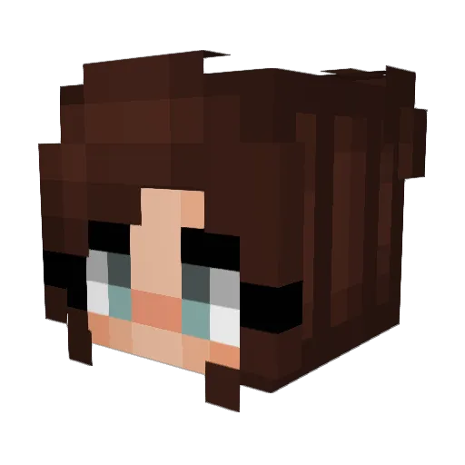 lucynya2 Minecraft avatar head, 3D render