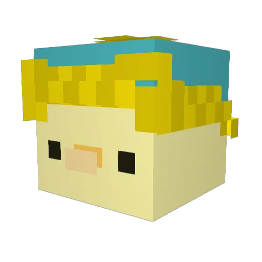 lucyo5979 Minecraft avatar head, 3D render