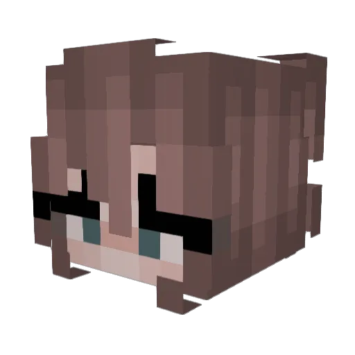 lucyo_ Minecraft avatar head, 3D render