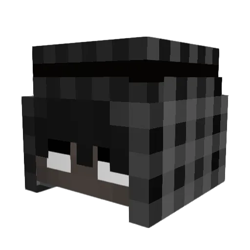 lucypeach Minecraft avatar head, 3D render