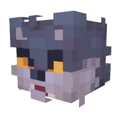 lucyrat13 Minecraft avatar head, 3D render