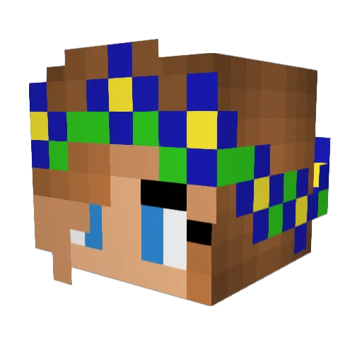 lucyrose31 Minecraft avatar head, 3D render