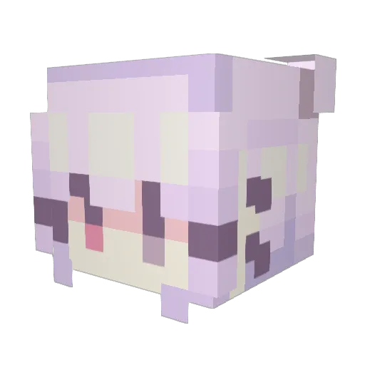 lucyrosie22 Minecraft avatar head, 3D render