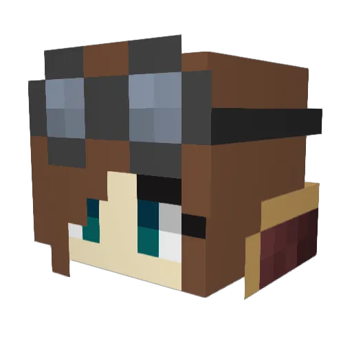 lucys_crazy69 Minecraft avatar head, 3D render