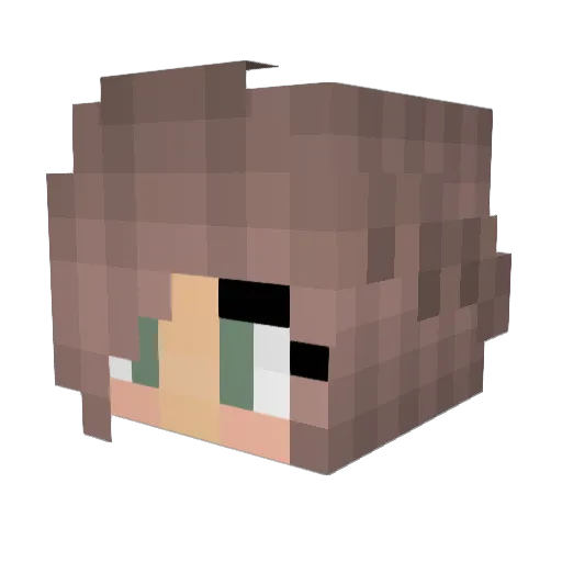 lucysky804 Minecraft avatar head, 3D render