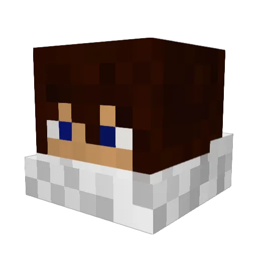 lud093 Minecraft avatar head, 3D render
