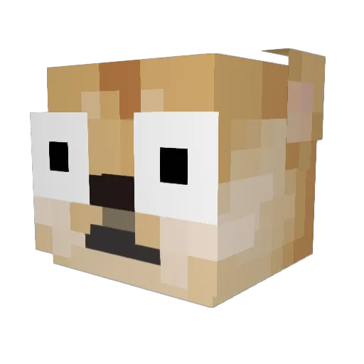 ludatman Minecraft avatar head, 3D render