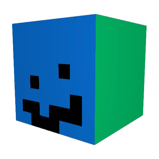 luddisen Minecraft avatar head, 3D render