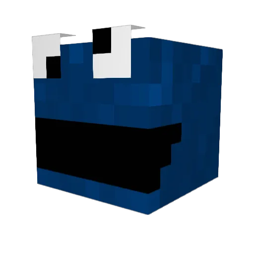 luden75 Minecraft avatar head, 3D render