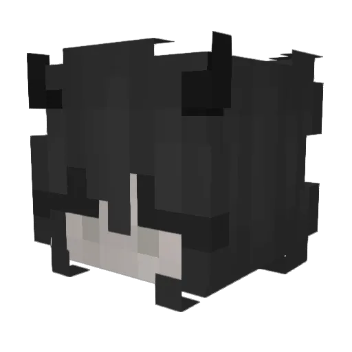ludicroust Minecraft avatar head, 3D render