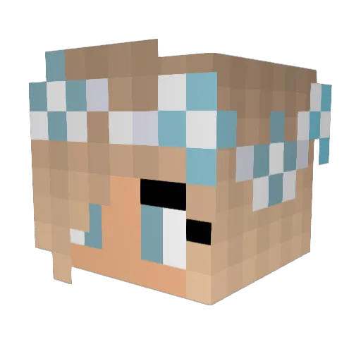 ludo21010 Minecraft avatar head, 3D render
