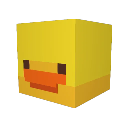 ludoki Minecraft avatar head, 3D render