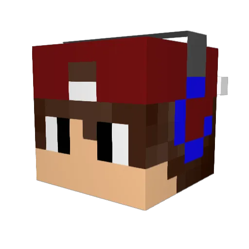 ludolol59 Minecraft avatar head, 3D render