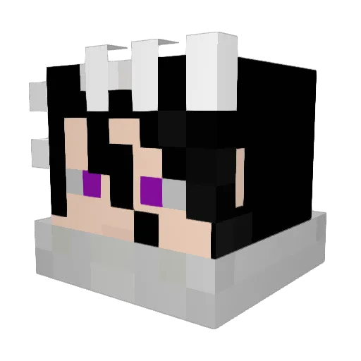 ludovski_ Minecraft avatar head, 3D render