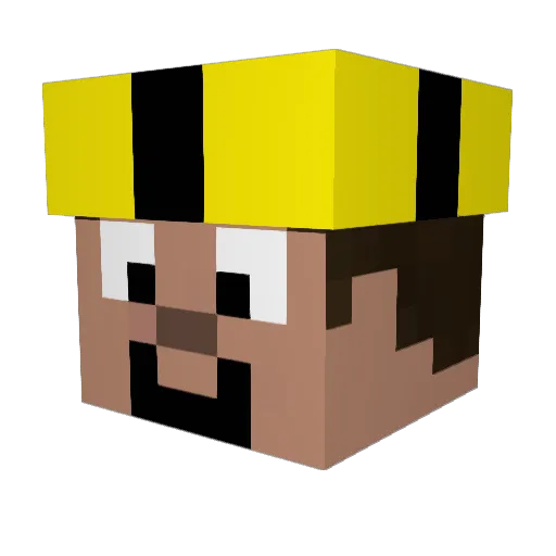 ludva2 Minecraft avatar head, 3D render