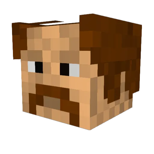 ludvig7895 Minecraft avatar head, 3D render