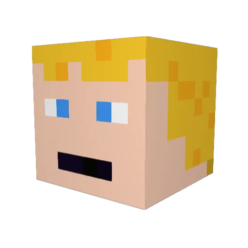 lue3099 Minecraft avatar head, 3D render