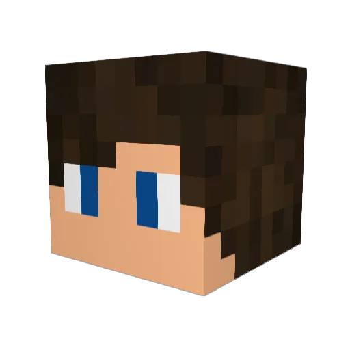 luekenn Minecraft avatar head, 3D render
