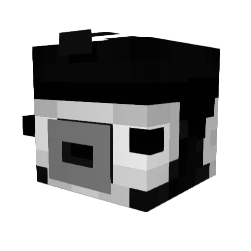 luephole Minecraft avatar head, 3D render