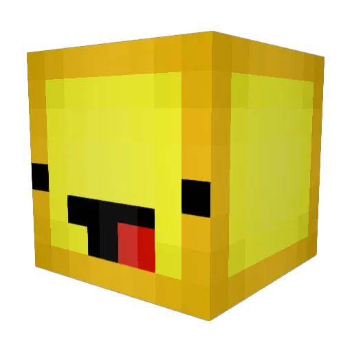 luf3 Minecraft avatar head, 3D render