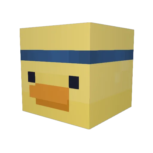lufas333 Minecraft avatar head, 3D render