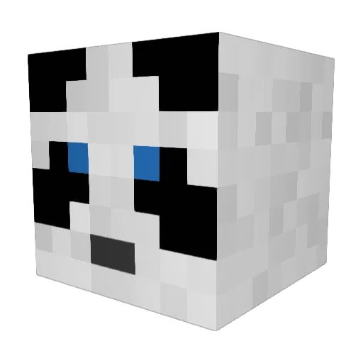 lufe034 Minecraft avatar head, 3D render