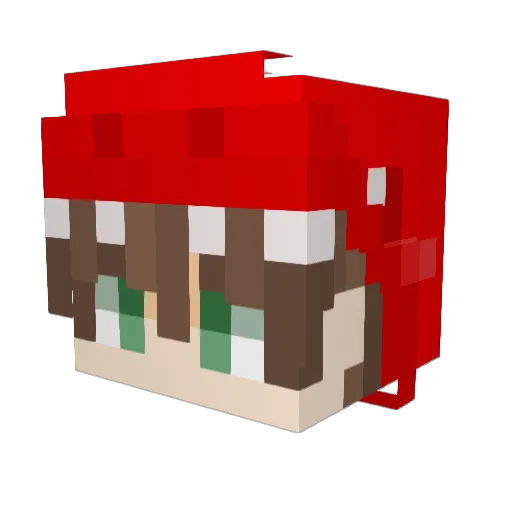 luffi0080 Minecraft avatar head, 3D render