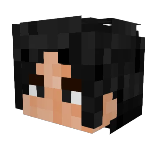 luffy1036 Minecraft avatar head, 3D render