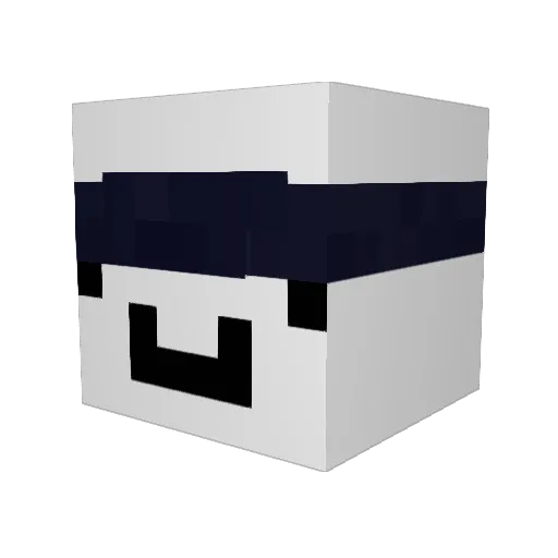 luffytheleader Minecraft avatar head, 3D render