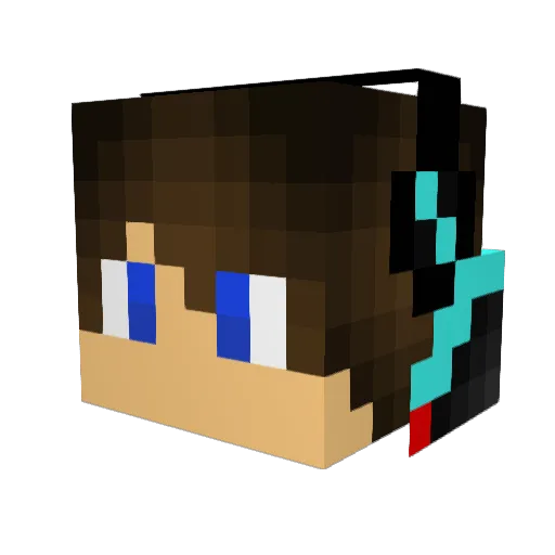 luffyzin9999 Minecraft avatar head, 3D render