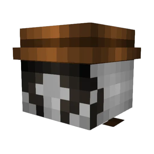 lufymcflay Minecraft avatar head, 3D render