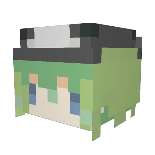 lug1a__ Minecraft avatar head, 3D render