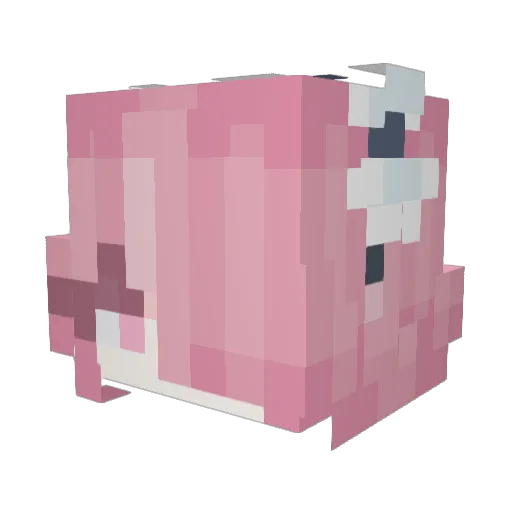 lugamertdm Minecraft avatar head, 3D render