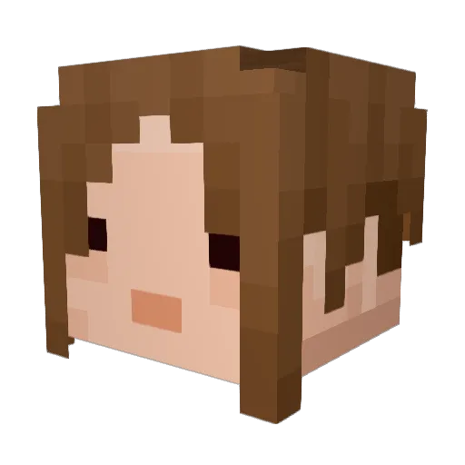 luh29 Minecraft avatar head, 3D render