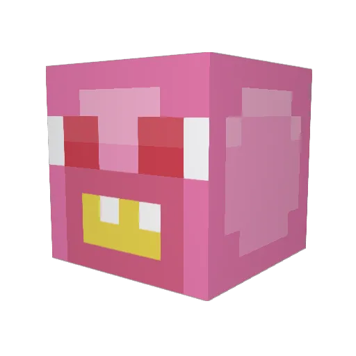 luh_juju Minecraft avatar head, 3D render
