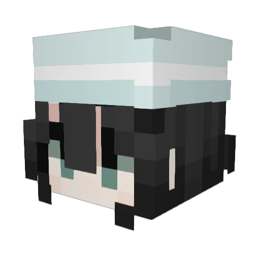 luhkurtis Minecraft avatar head, 3D render