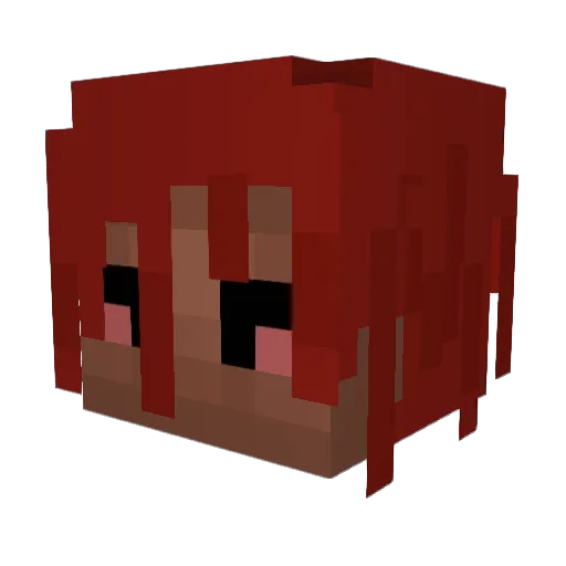 luhreggie Minecraft avatar head, 3D render