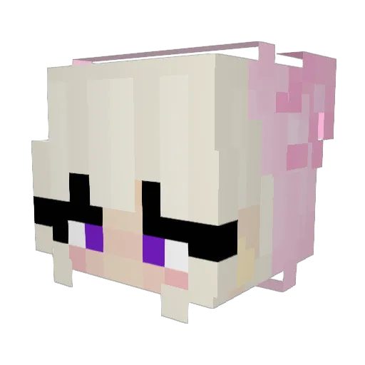 luhvin Minecraft avatar head, 3D render