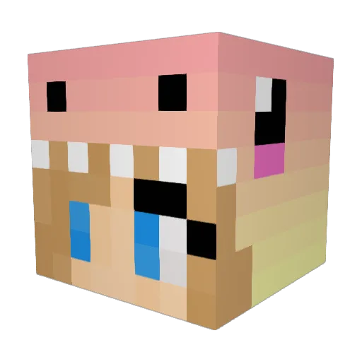 luhvyawh Minecraft avatar head, 3D render