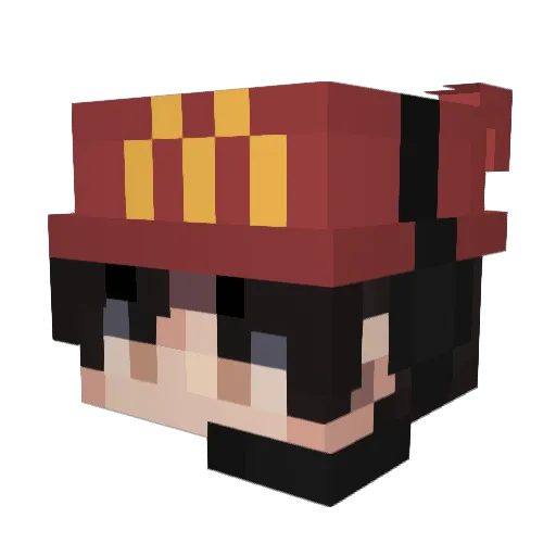 luhwys Minecraft avatar head, 3D render