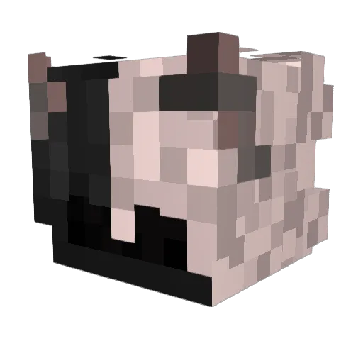 luhzid Minecraft avatar head, 3D render