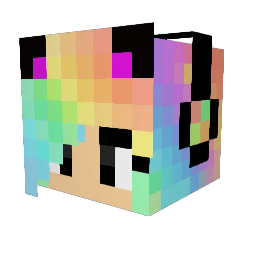 lui1105 Minecraft avatar head, 3D render