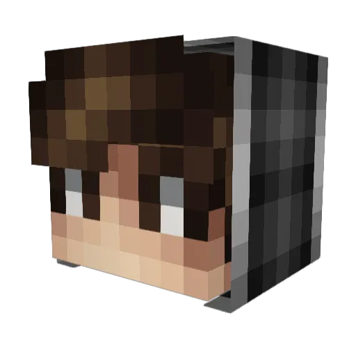 luigi1106 Minecraft avatar head, 3D render
