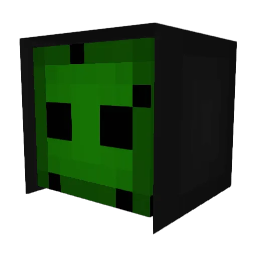 luigi22O8 Minecraft avatar head, 3D render