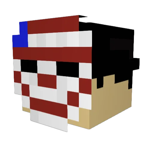 luigi_lu Minecraft avatar head, 3D render