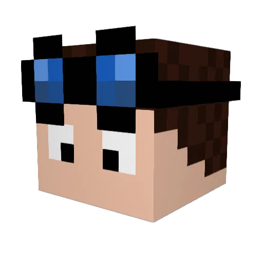 luigik99 Minecraft avatar head, 3D render