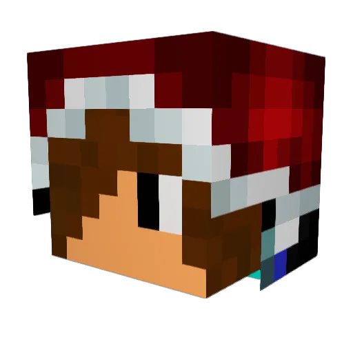 luigiman12100 Minecraft avatar head, 3D render